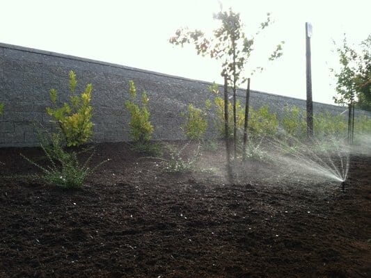 Irrigation Lawn Sprinkler Installation by EO Landscaping in Eugene Oregon